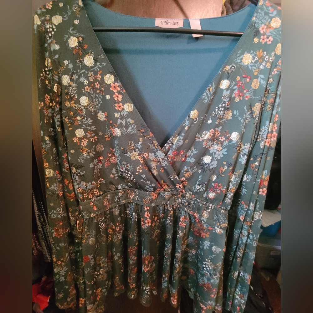 Super Cute Willow & Root LS Top